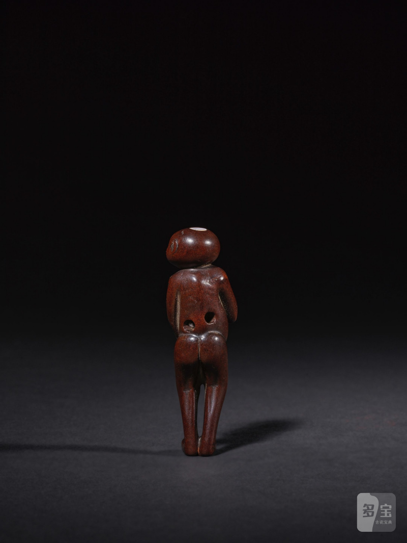 木彫根付 猿 無銘 19世紀 | NETSUKE EN BOIS REPRÉSENTANT UN SINGE - 图7